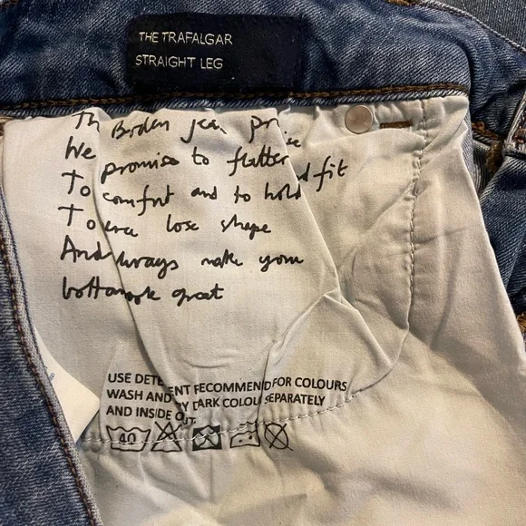 Boden Trafalgar Straight Leg Jeans Size 12 L - Picture 7 of 10